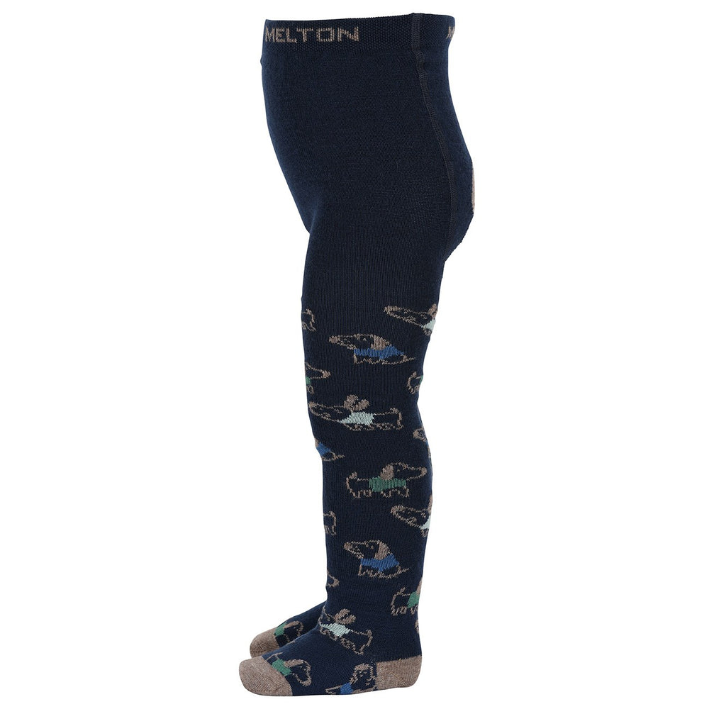 Køb MELTON Peacoat Blue Dog fun tights