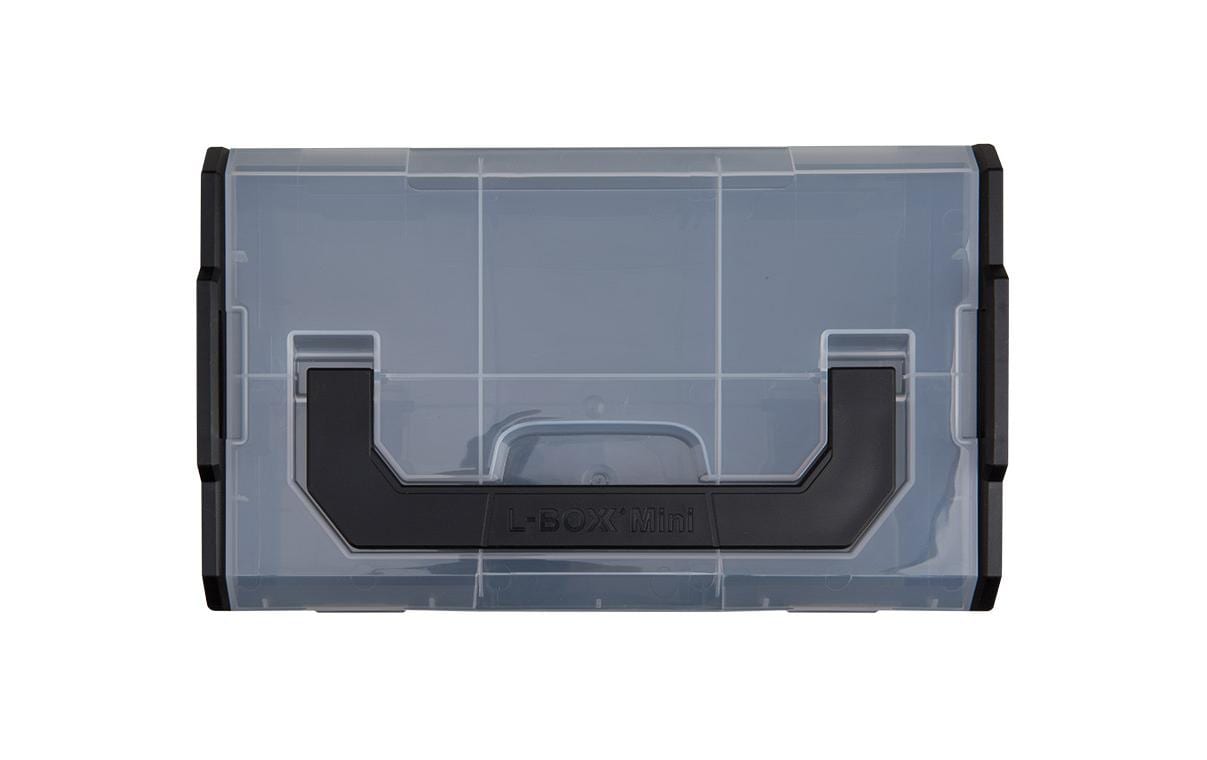 Systemkoffer L-BOXX Mini opak Trade SchwarzWerkzeugbox, Deckel Transparent