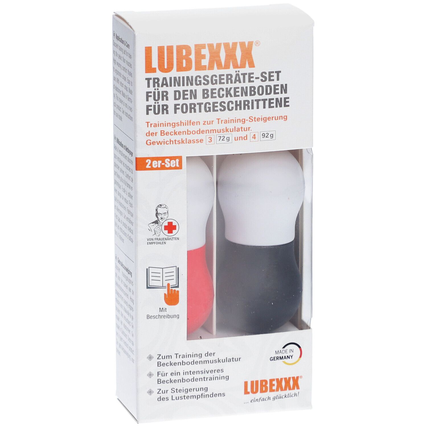 LUBEXXX® Beckenbodentrainer Set für Fortgeschrittene