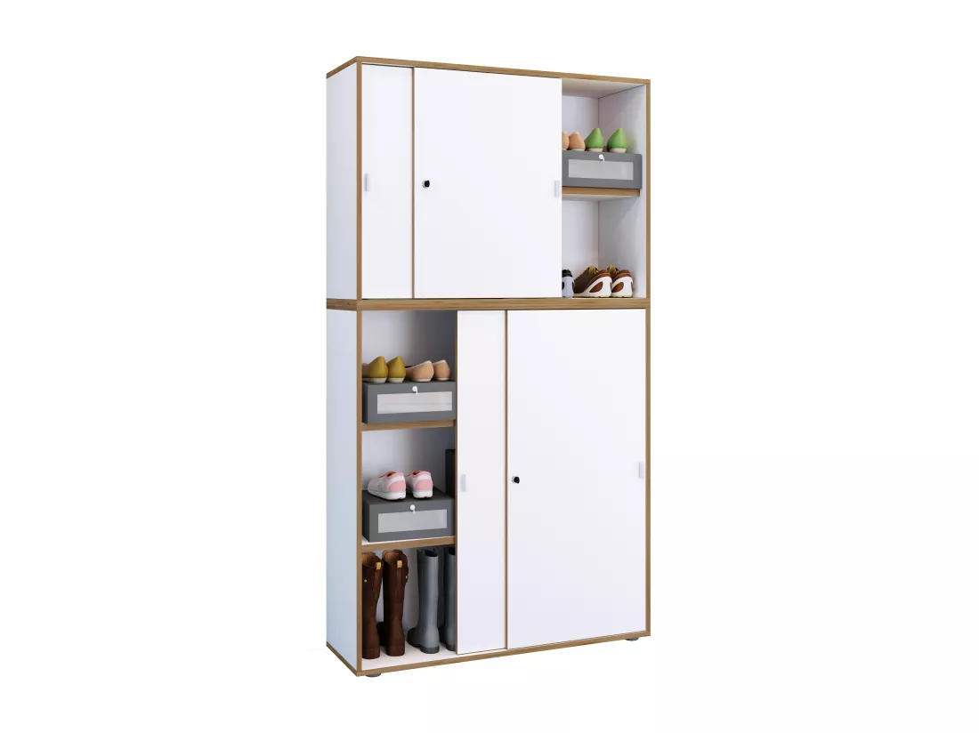Armoire de bureau Salia portes coulissantes 5x 100