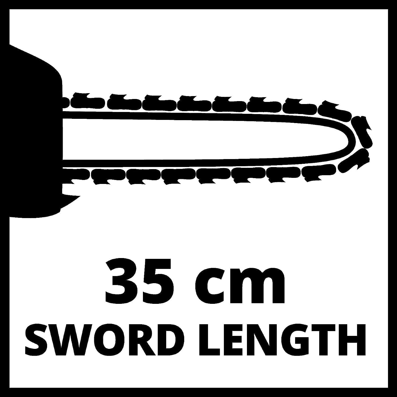 Einhell Benzin-Kettensäge GC-PC 1335/1 I (OREGON-Qualitätsschwert und –kette, Auto-Choke und Primer, digitale Zündung, Antivibration, Rückschlagschutz mit Sofort-Kettenbremse)
