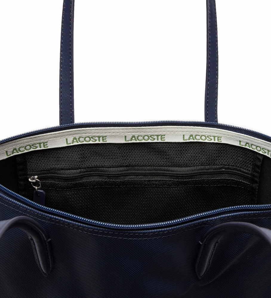 Sacola de compras Lacoste preta