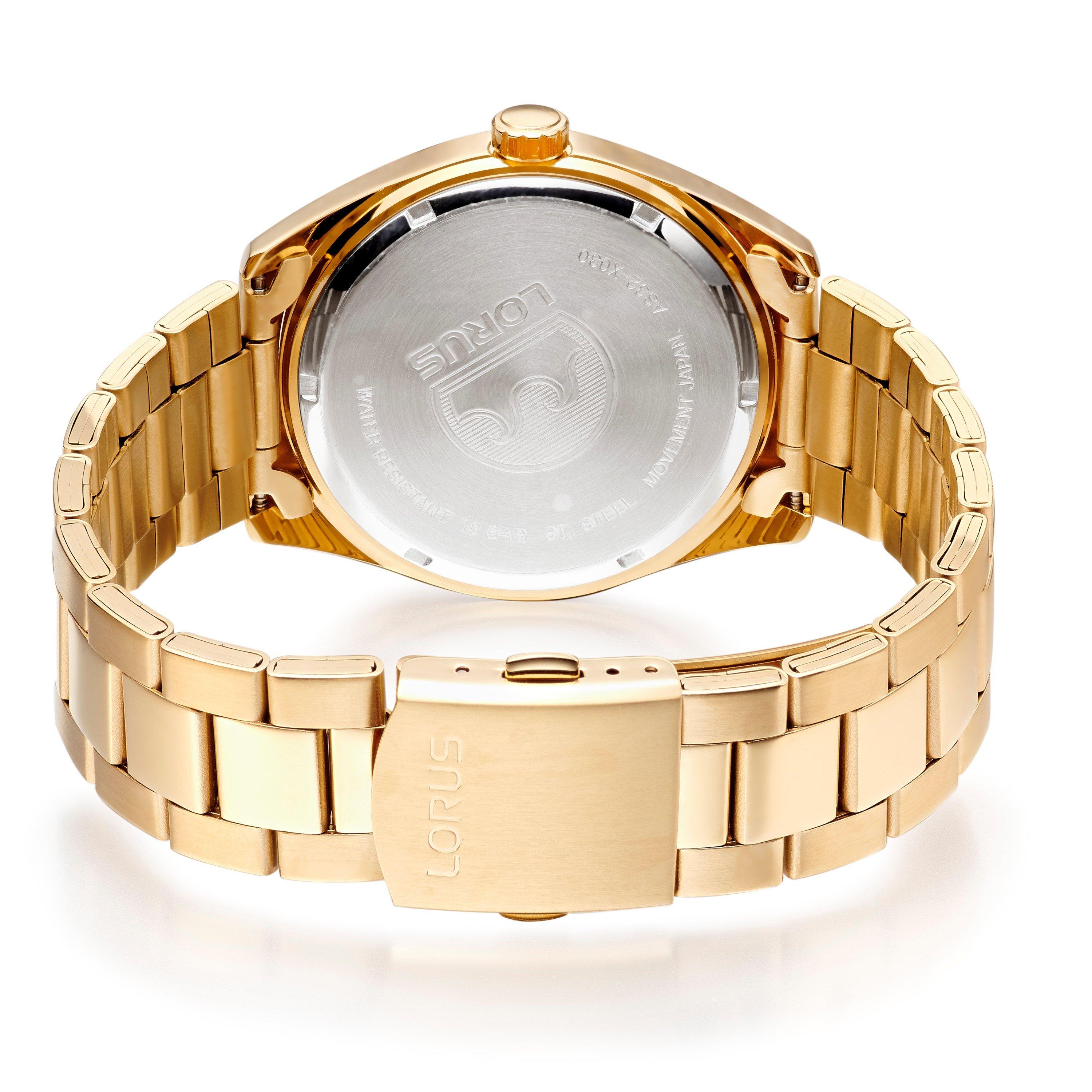 Lorus Solar Gold Bracelet Watch