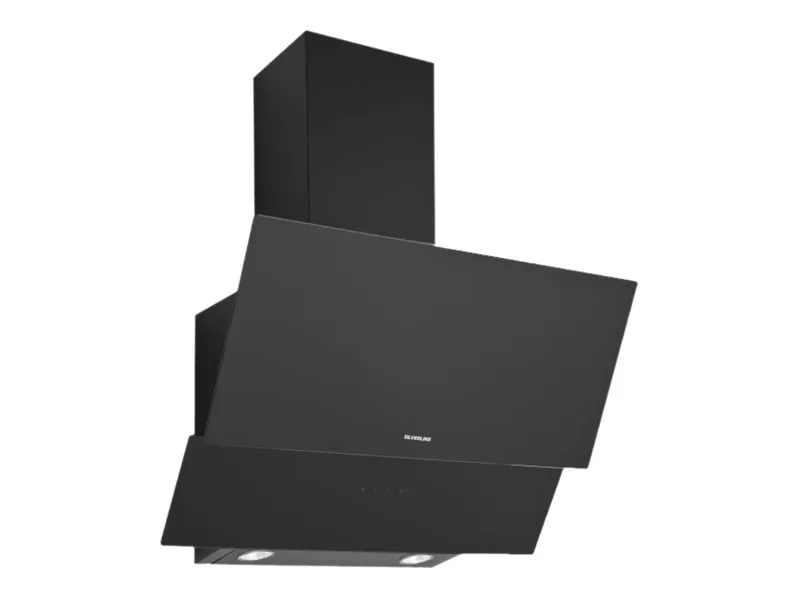 SILVERLINE Optima SL 3420-60 SR - Hætte - skorsten vinklet - bredde: 59.6 cm - dybde: 38.6 cm - udtrækning og recirkulation (-) - uden motor - sort