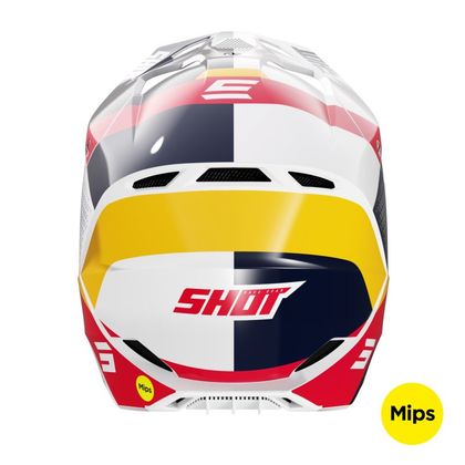 Casque cross Shot RACE - RIDGE 2023 - Rouge / Bleu