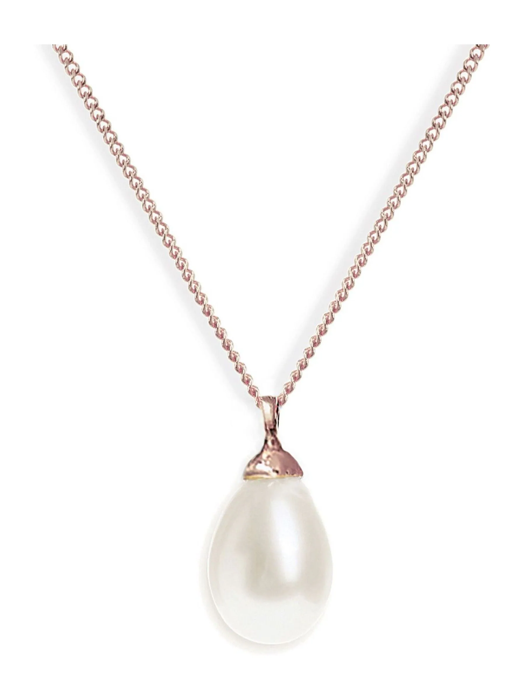Goud - Ivory & Co Westbury ketting met parelhanger