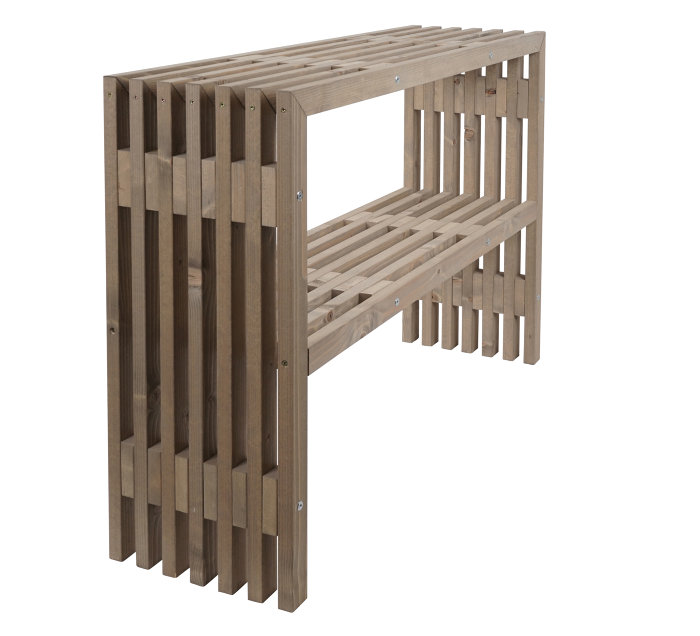 Tralle plantebord rustik 115 x 32 x 80 cm