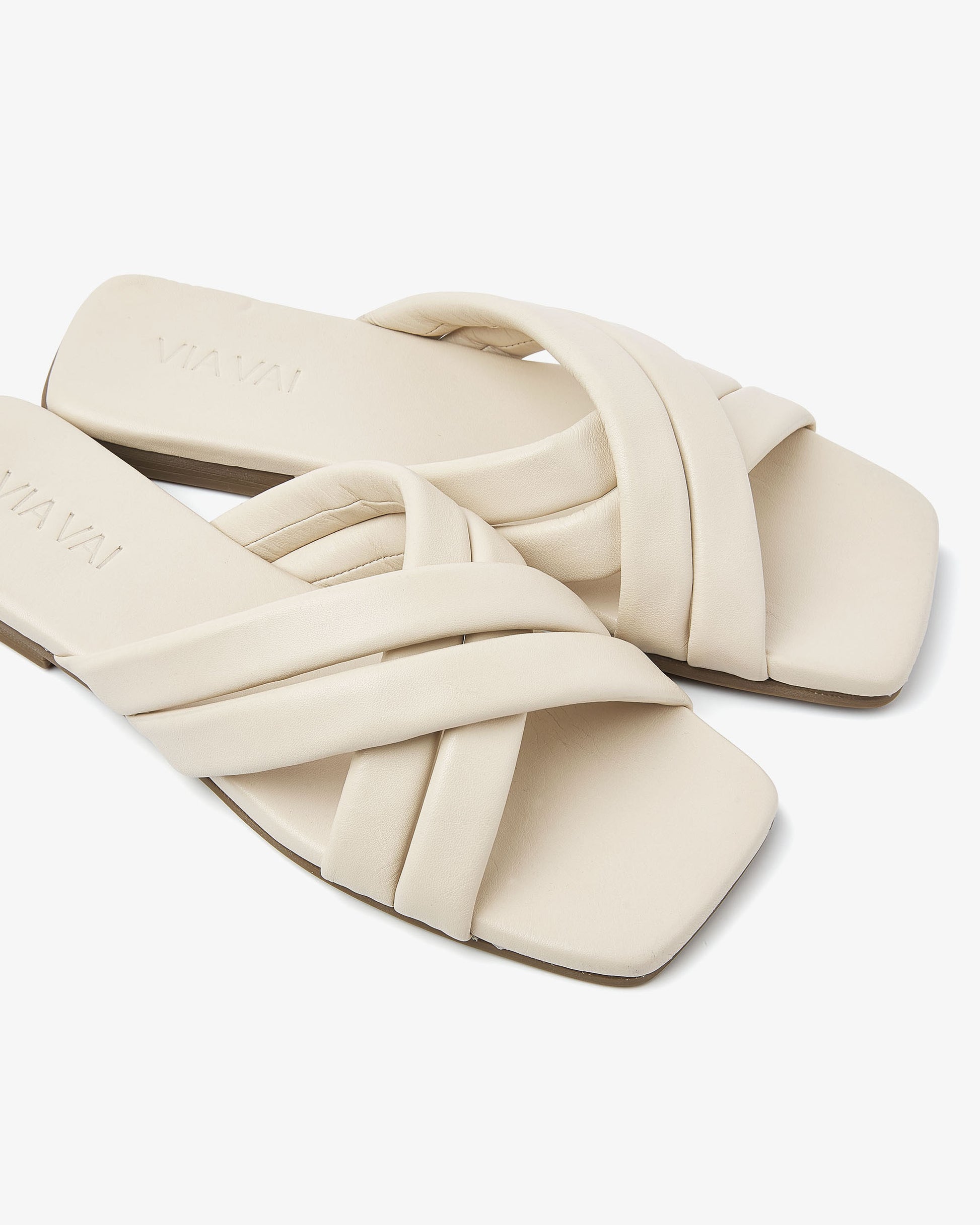 VIA VAI beige slippers Kiki Lot