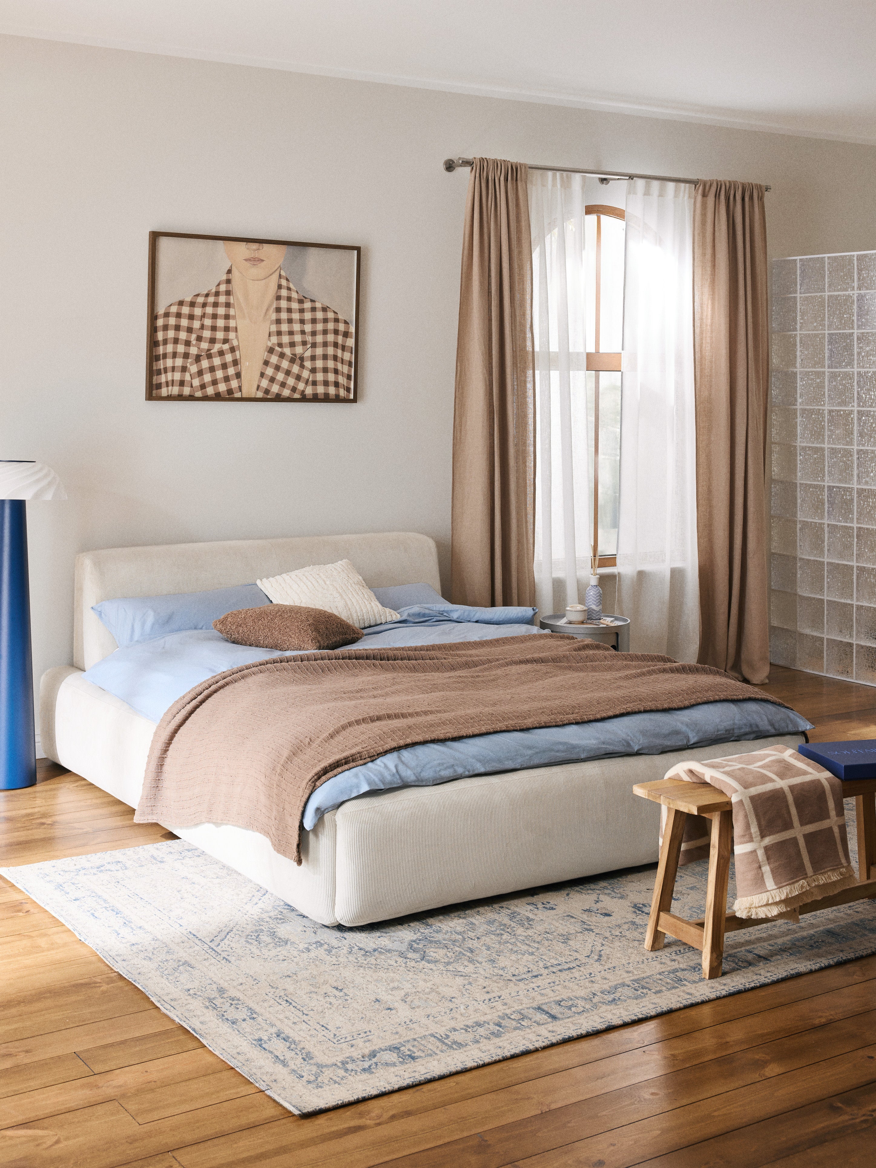 Gestoffeerd bed Melva