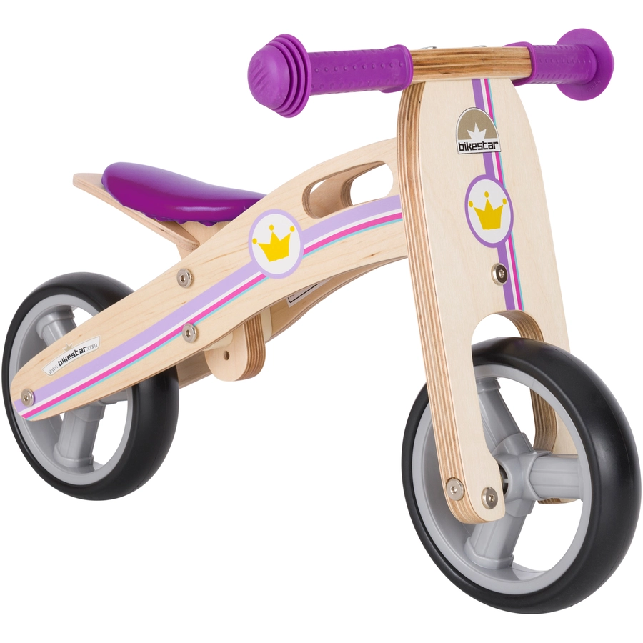 Bikestar Laufrad 7 Zoll Holz lila