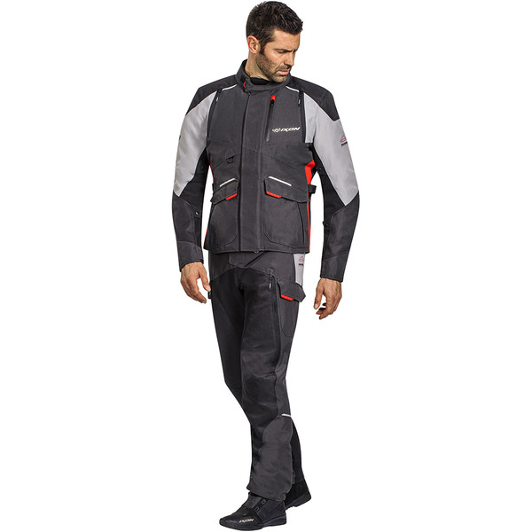 Ixon - Veste Balder Noir / Gris / Rouge