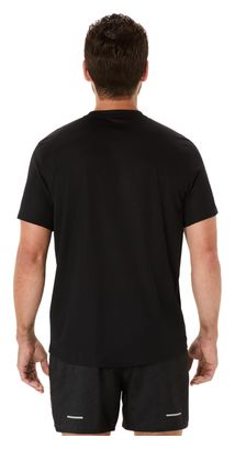 Maillot manches courtes Asics Fujitrail Logo Noir/Rouge Homme