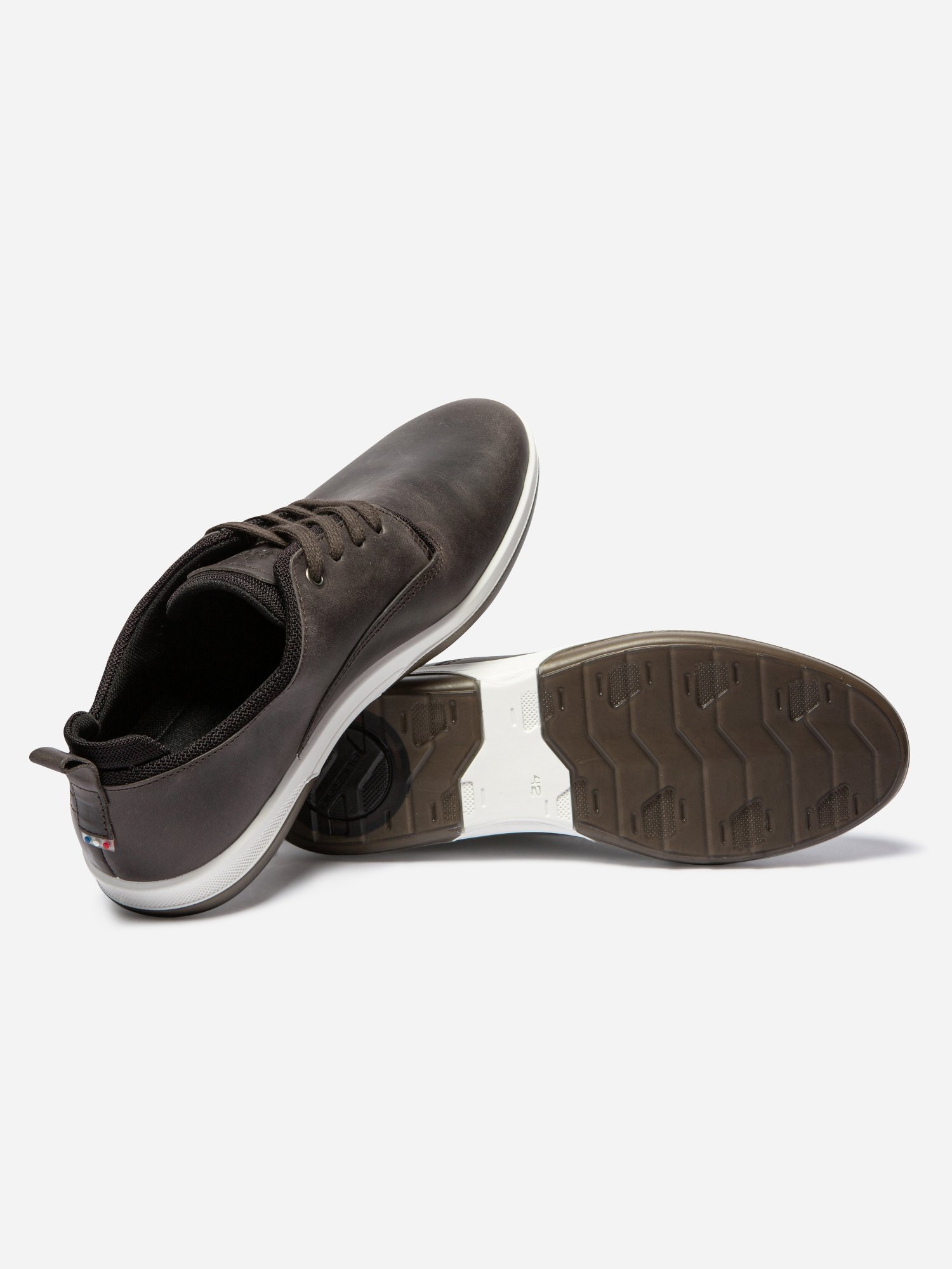 Baskets Homme Fabriquées en France Cuir Marron