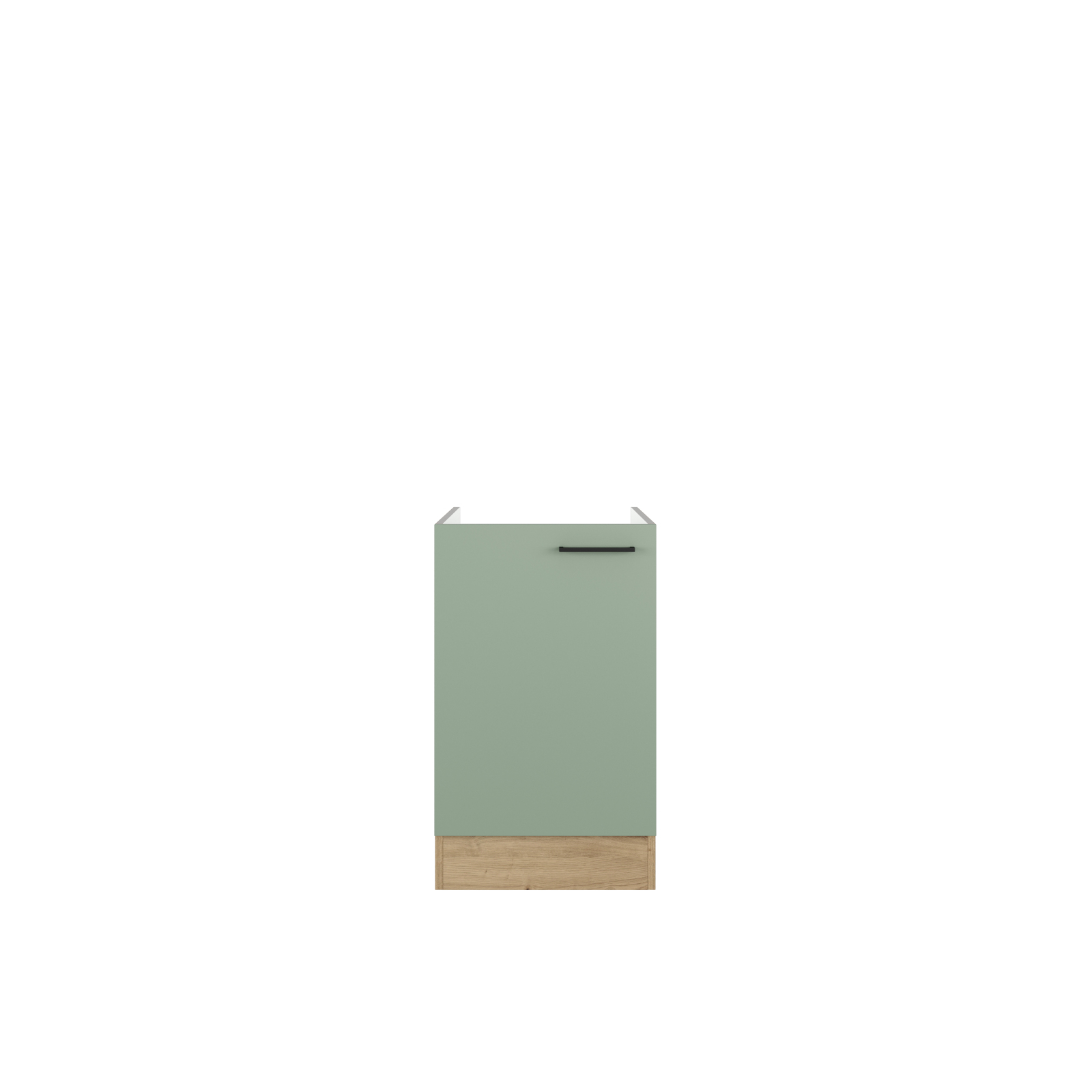Spülenunterschrank CARA - schilfgrün - Artisan Eiche - 50 cm