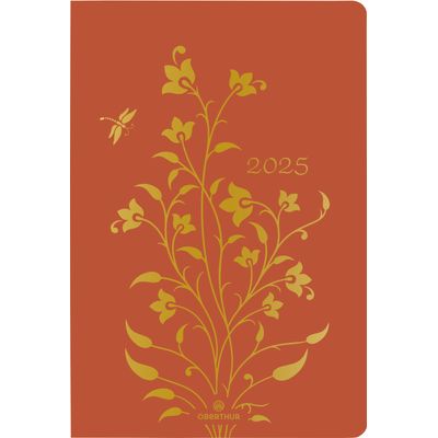 Agenda Astoria - 1 semaine sur 2 pages - 17 x 24,5 cm - orange - Oberthur