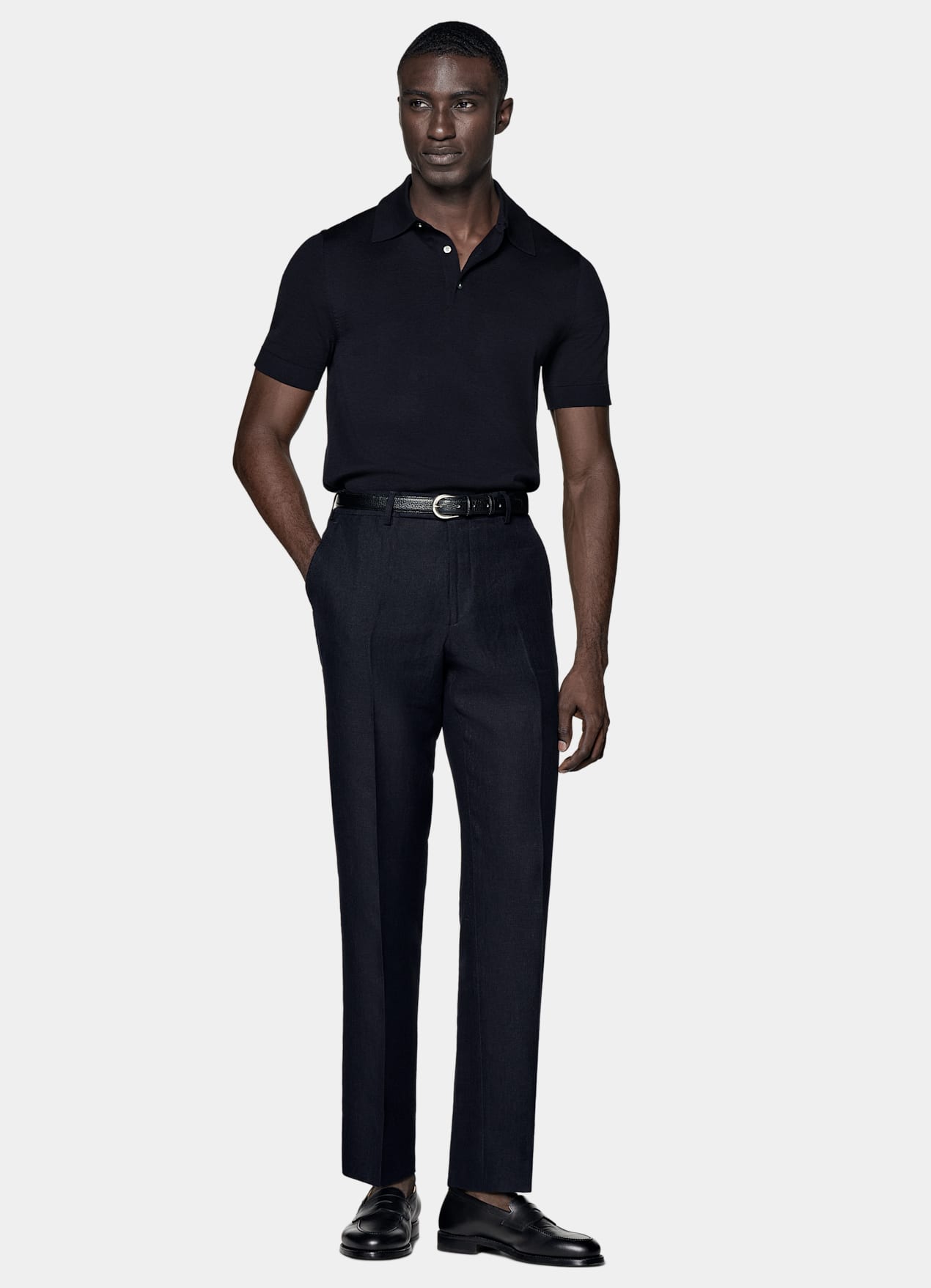 Polo bleu marine