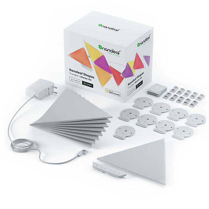 Kit de démarrage Nanoleaf Shapes triangles 9 panneaux LED