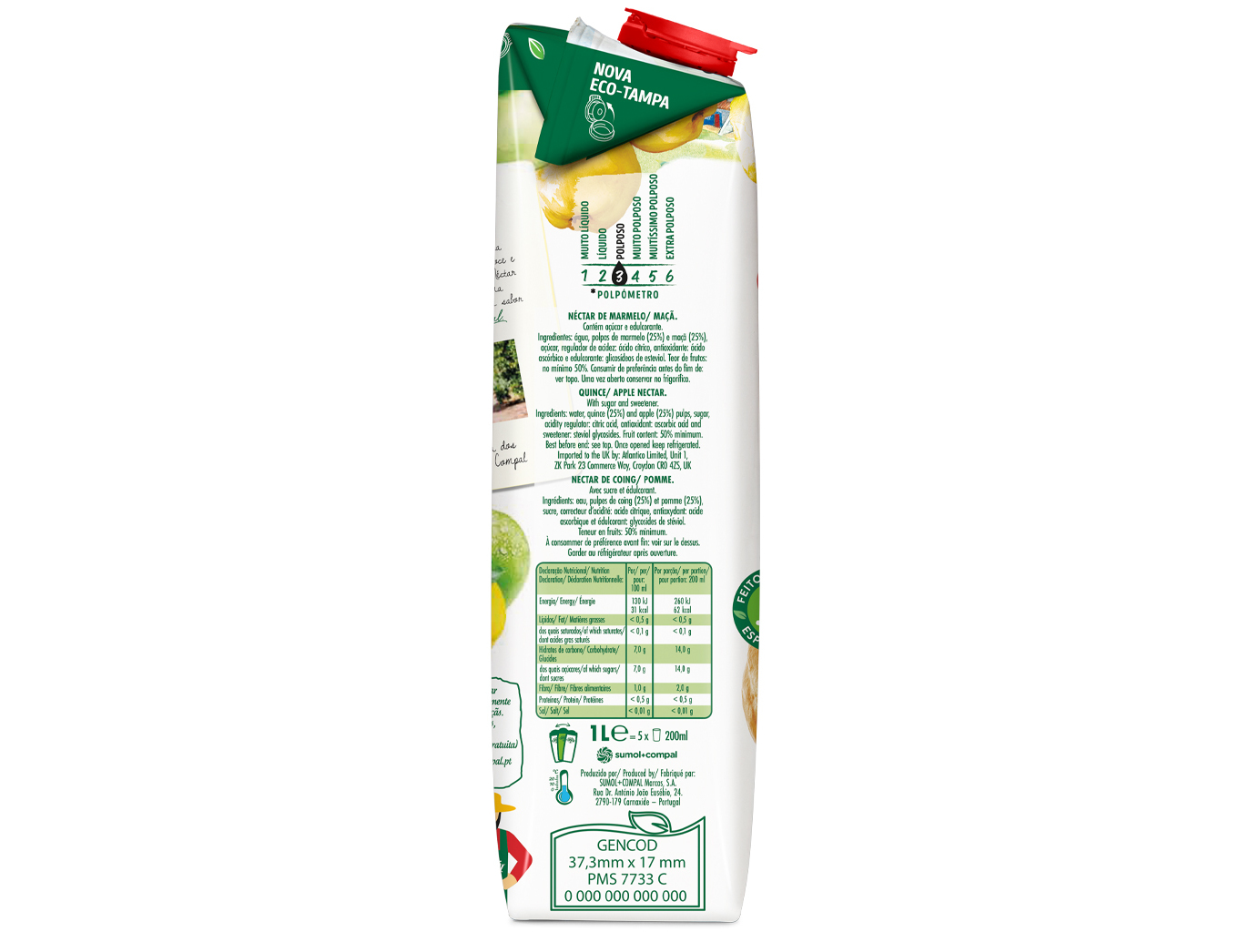 NECTAR COMPAL ORIGENS MARMELO 1L