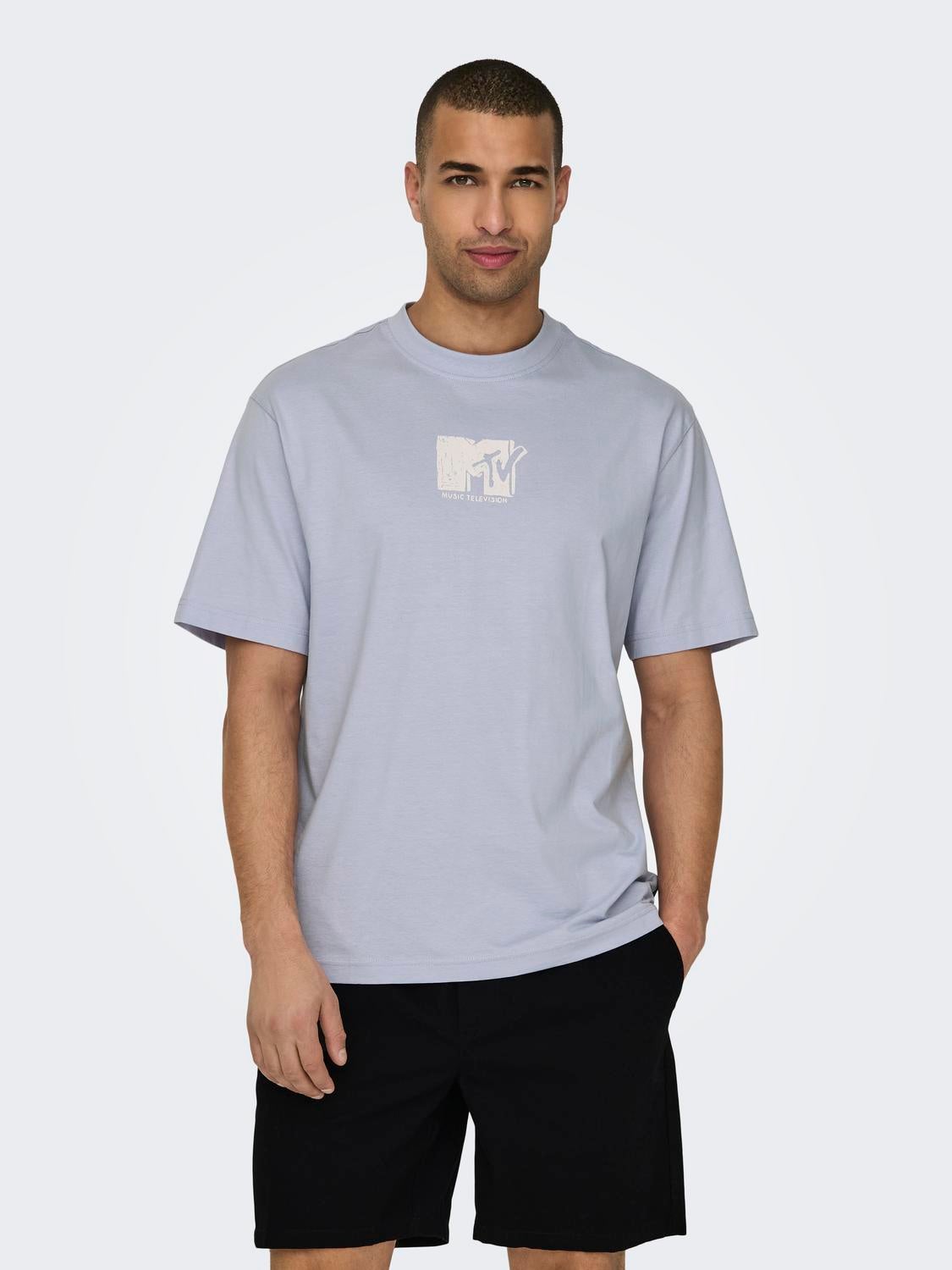 ONSMTV T-shirt Icelandic Blue