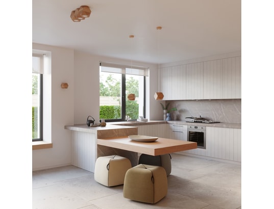 SOLLUX LIGHTING - Plafonnier woody 1 bois naturel