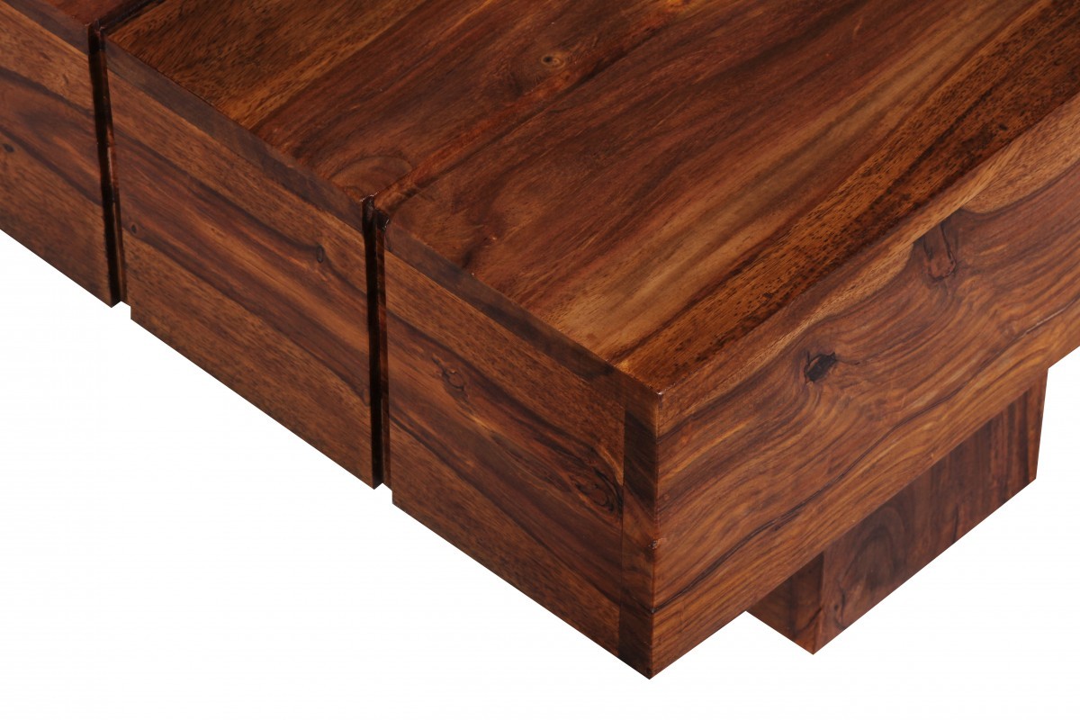Couchtisch - Sheesham massiv gebeizt - 120 cm