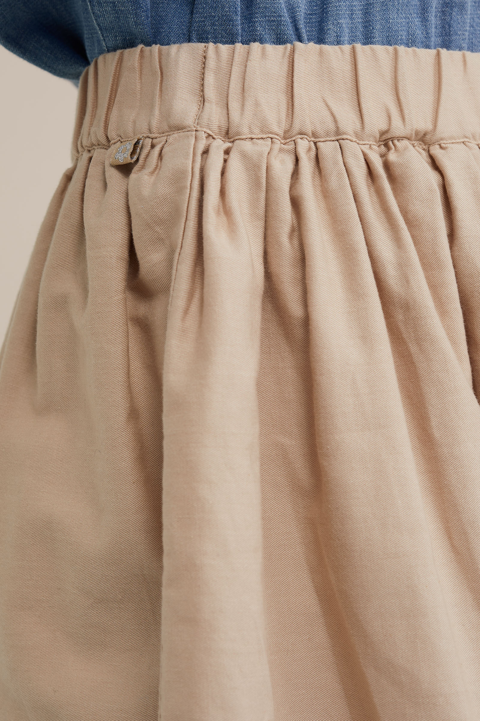 Meisjes rok met embroideries WE Fashion Beige