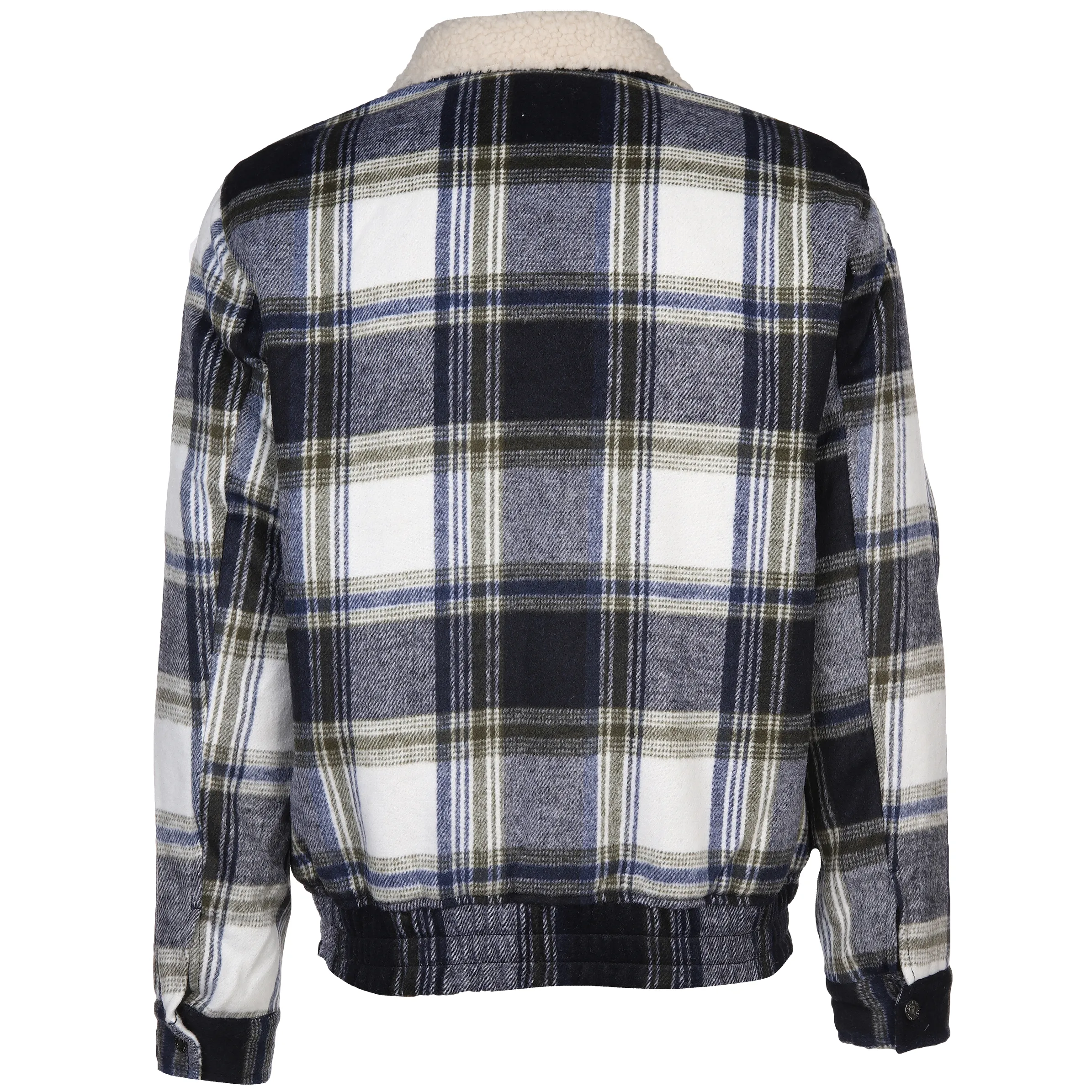 Herren Blouson im Karodessin mit Sherpakragen