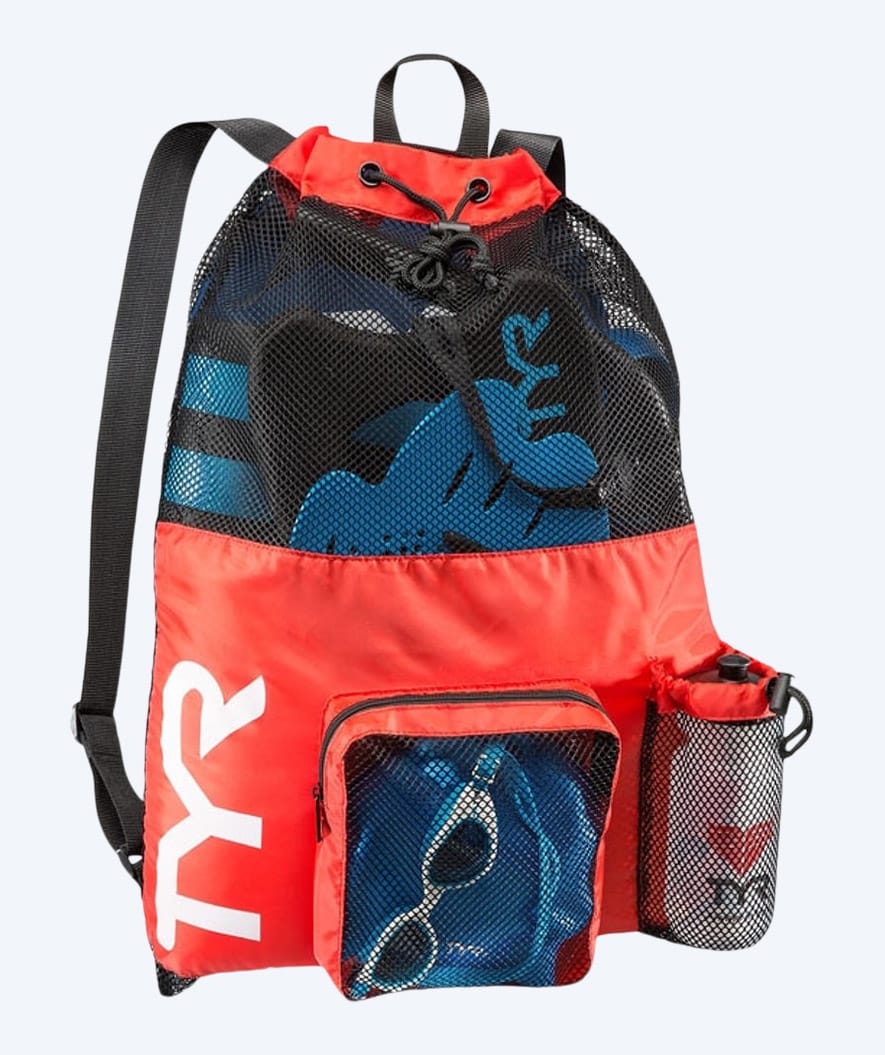 TYR svømmenet - Big Mesh Mummy 40L - Rød
