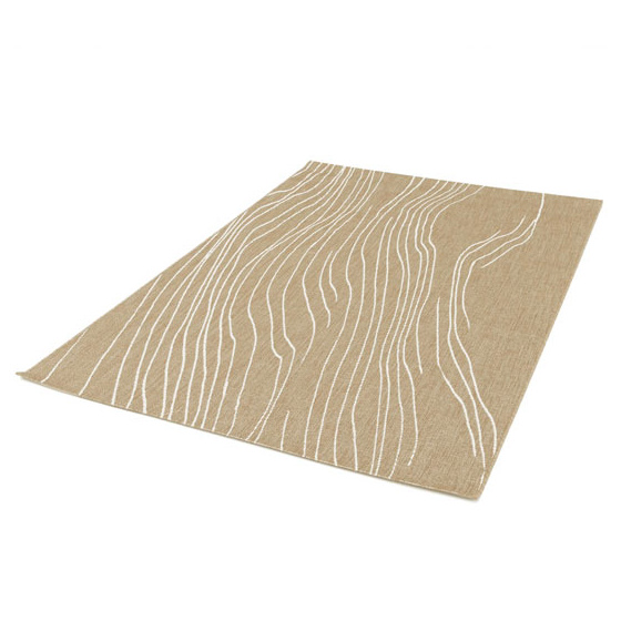 Tapis d'intérieur ou d'extérieur - riviera - beige et crème - 200 x 290 cm