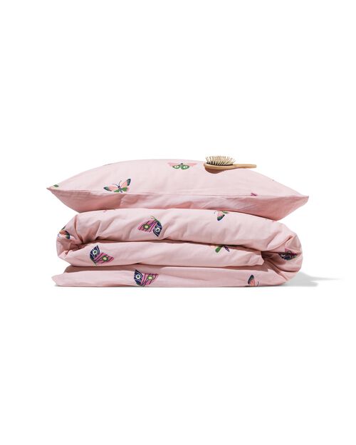 housse de couette enfant coton doux 140x200 papillon