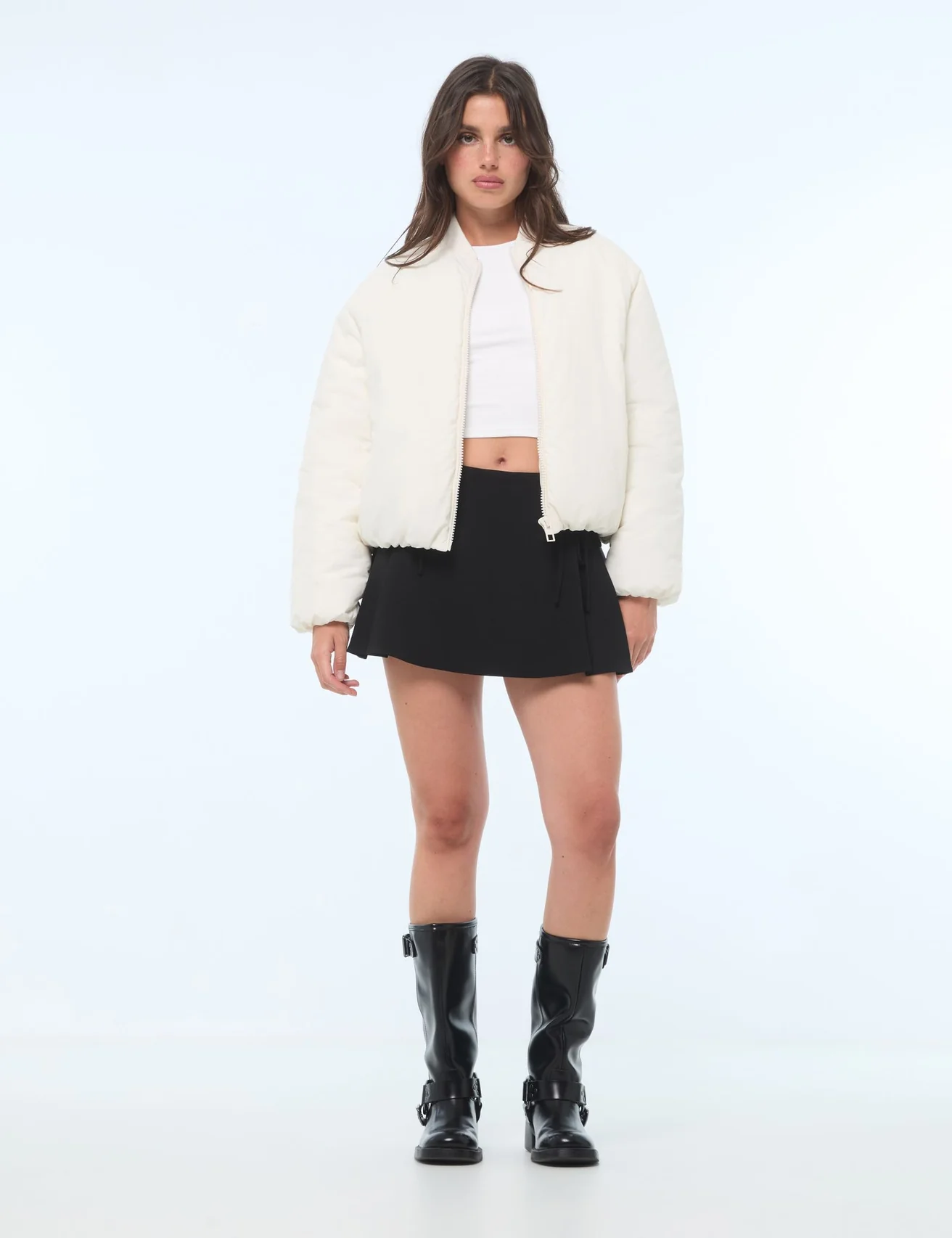 Veste bomber écru