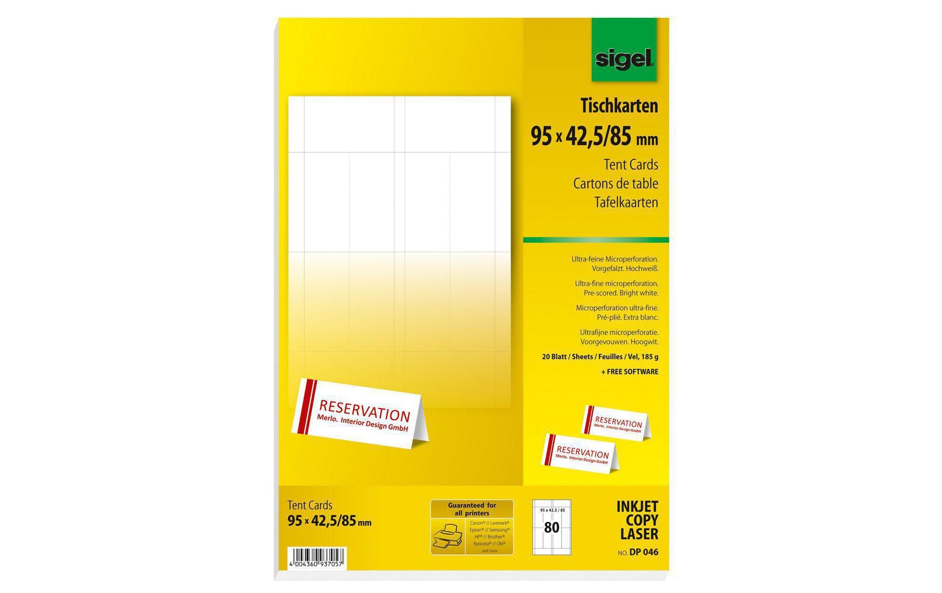 Tischkarte DP046 80 StückTischkarten