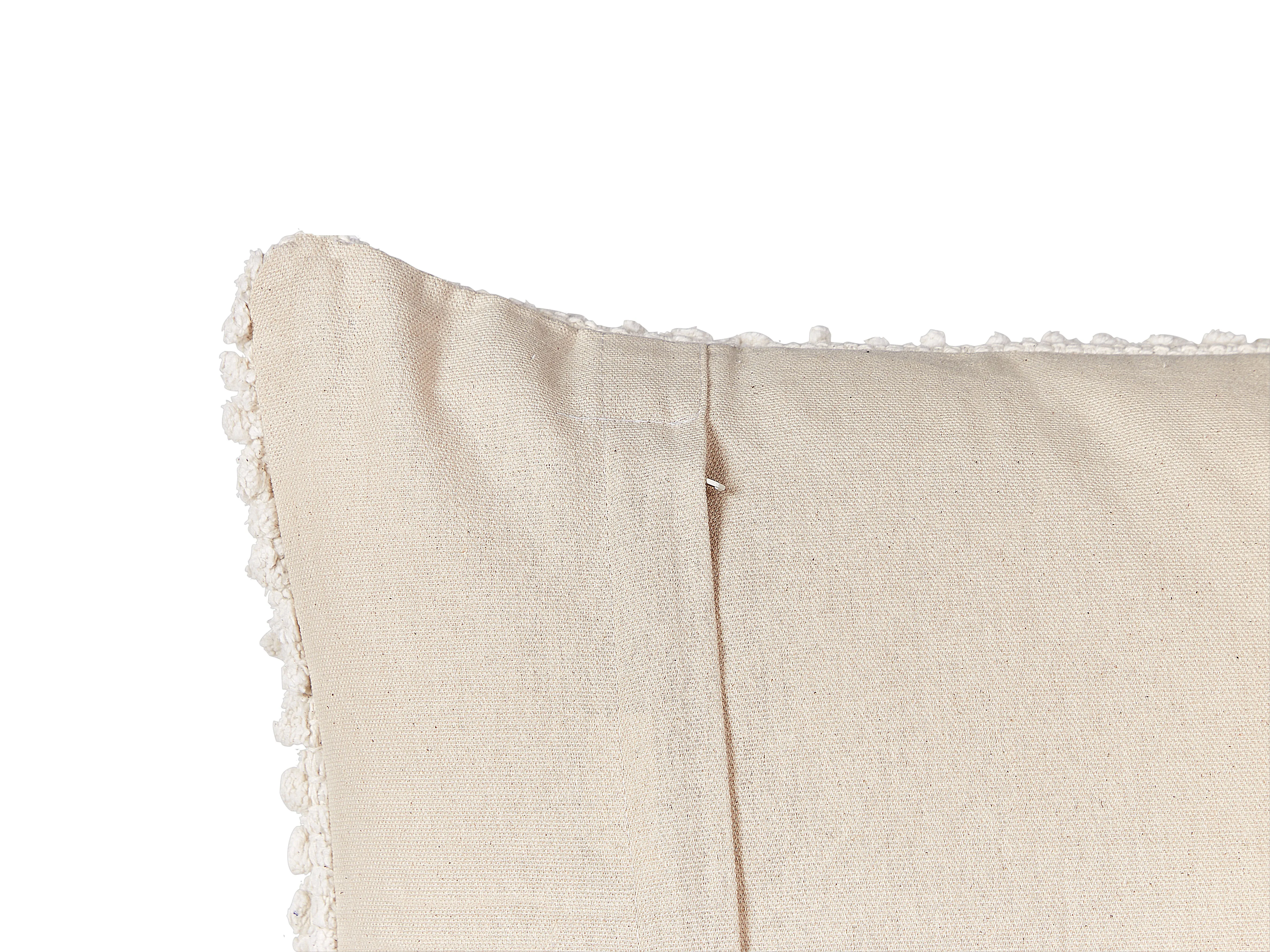 Set van 2 sierkussens JOARA Katoen 45 x 45 cm Lichtbeige effen