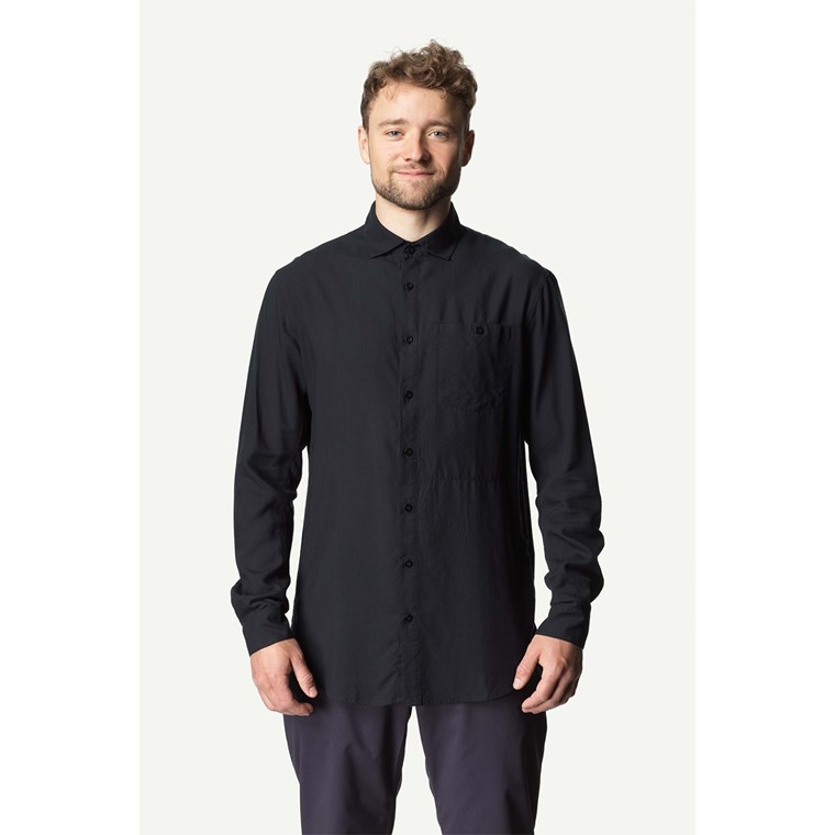 Houdini M's Tree LongsleeveShirt True Black Light