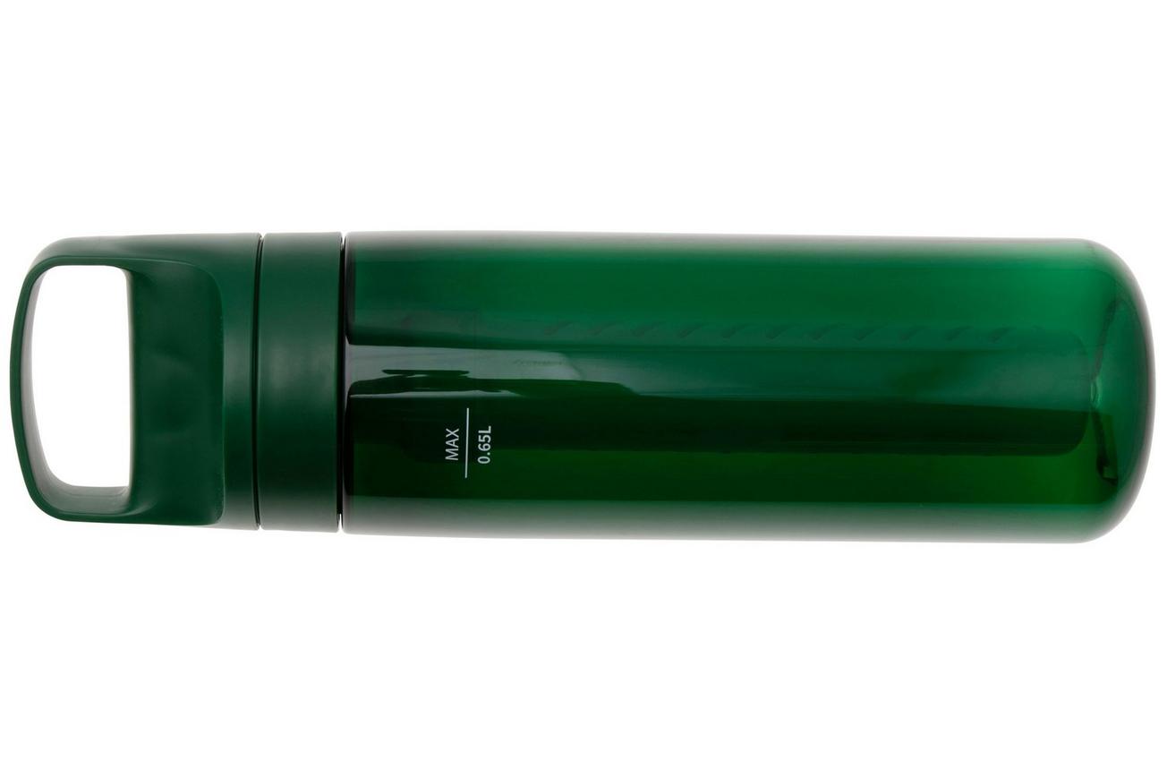 LifeStraw Go Terrace Green GO-650ML-TERGRN BPA-Free Plastic, waterfles met 2-stage filter, 650 ml