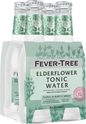 FEVER TREE ELDERFLOWER TONIC 4-PACK 4X20CL
