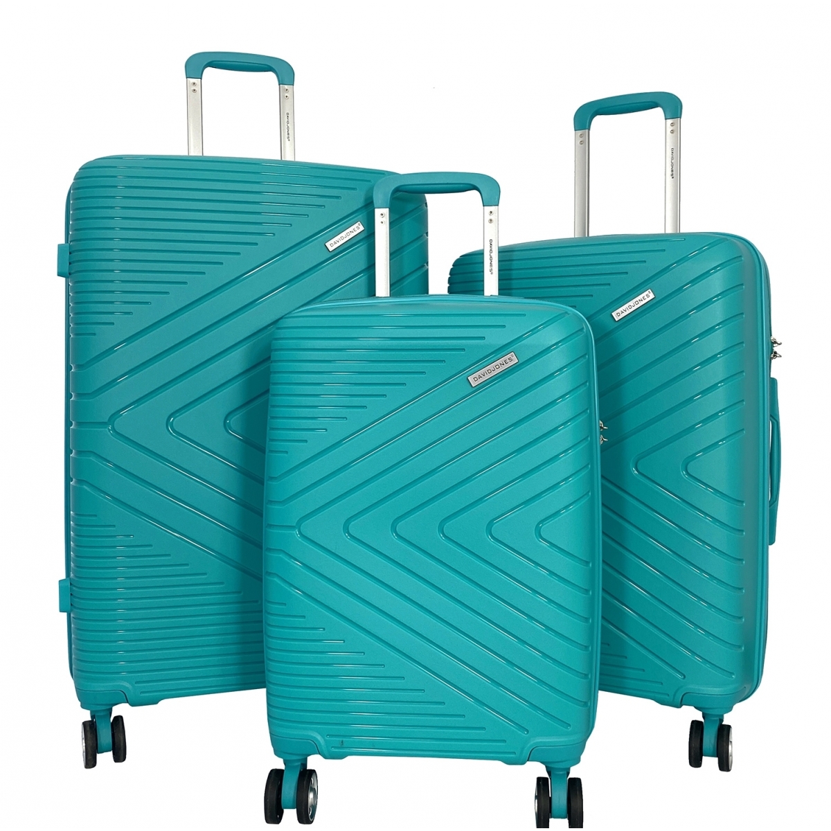 David Jones Lot 3 valises rigides dont 1 valise cabine David Jones PETE TSA