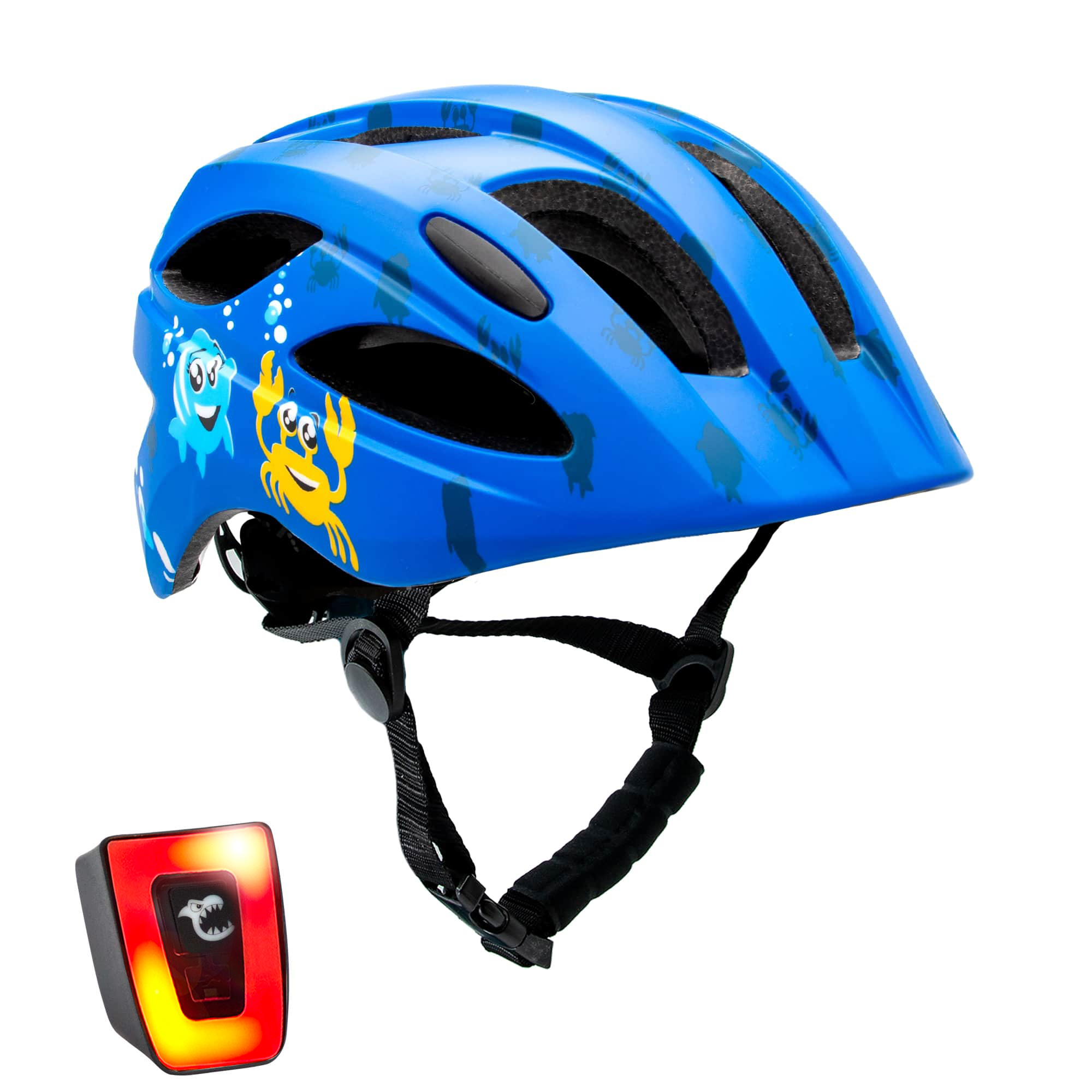 Capacete de ciclismo infantil para crianças de 6 a 12 anos | Azul Oceano | Aprovado pela EN1078