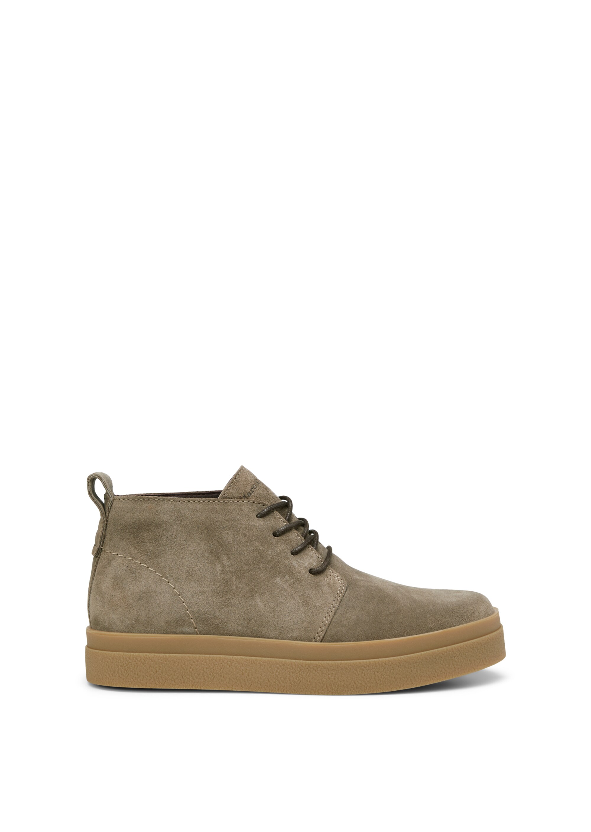 Schnürstiefel aus softem Velours-Rindleder