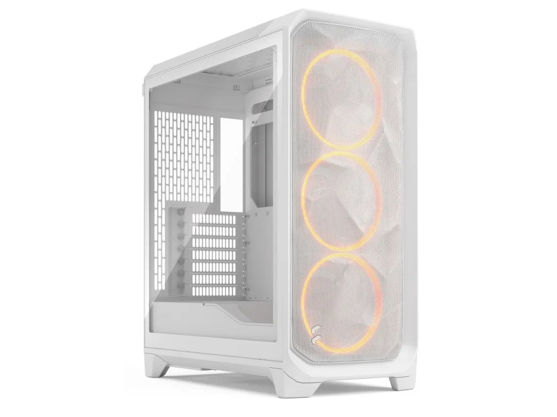 Fractal Design Meshify 3 RGB - Tower - udvidet ATX - ingen strømforsyning (ATX) - hvid TG klar tone - USB/Lyd