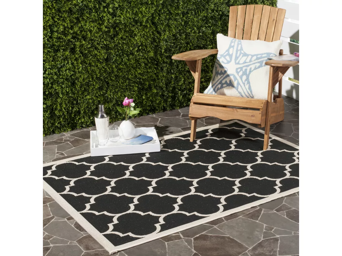 Tapis Black & Beige 122 X 170 cm - Arista