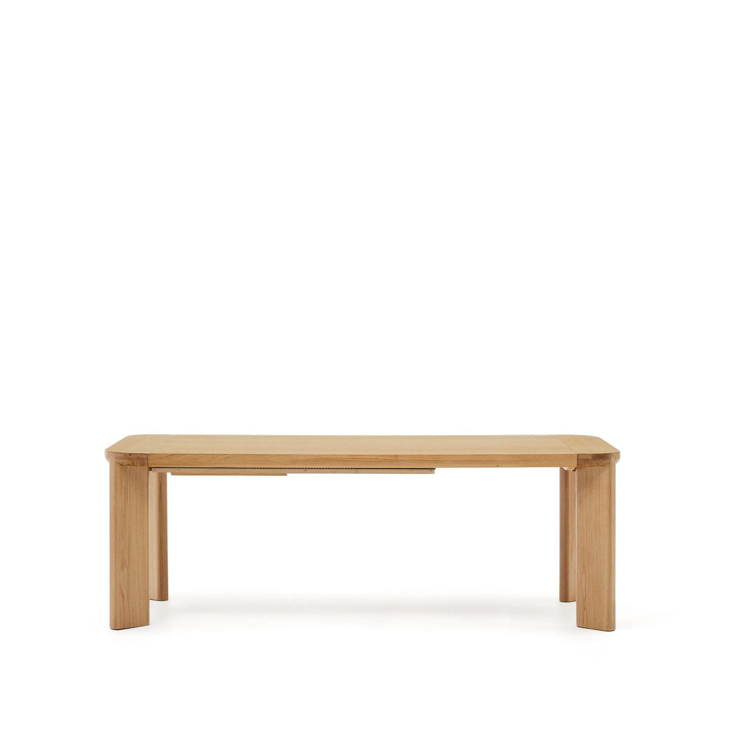 Kave Home Esstisch JONDAL 200(280) x 100 cm Naturfarben