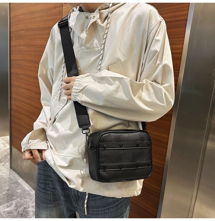 Hikuozy - Kunstleren Messenger Bag met Ritssluiting