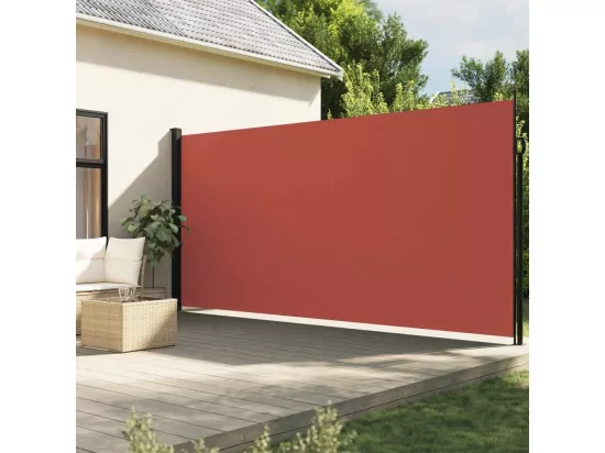Auvent latéral rétractable terre cuite 200x600 cm