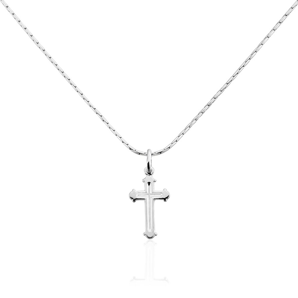Collier Argent Blanc Nicolaos