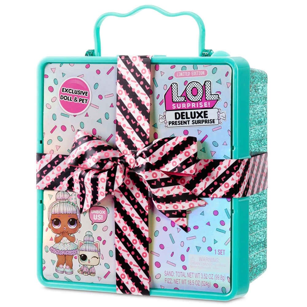 LOL Surprise! Deluxe Geschenk Überraschung Limited Edition Sprinkles Puppe und Haustier Türkis