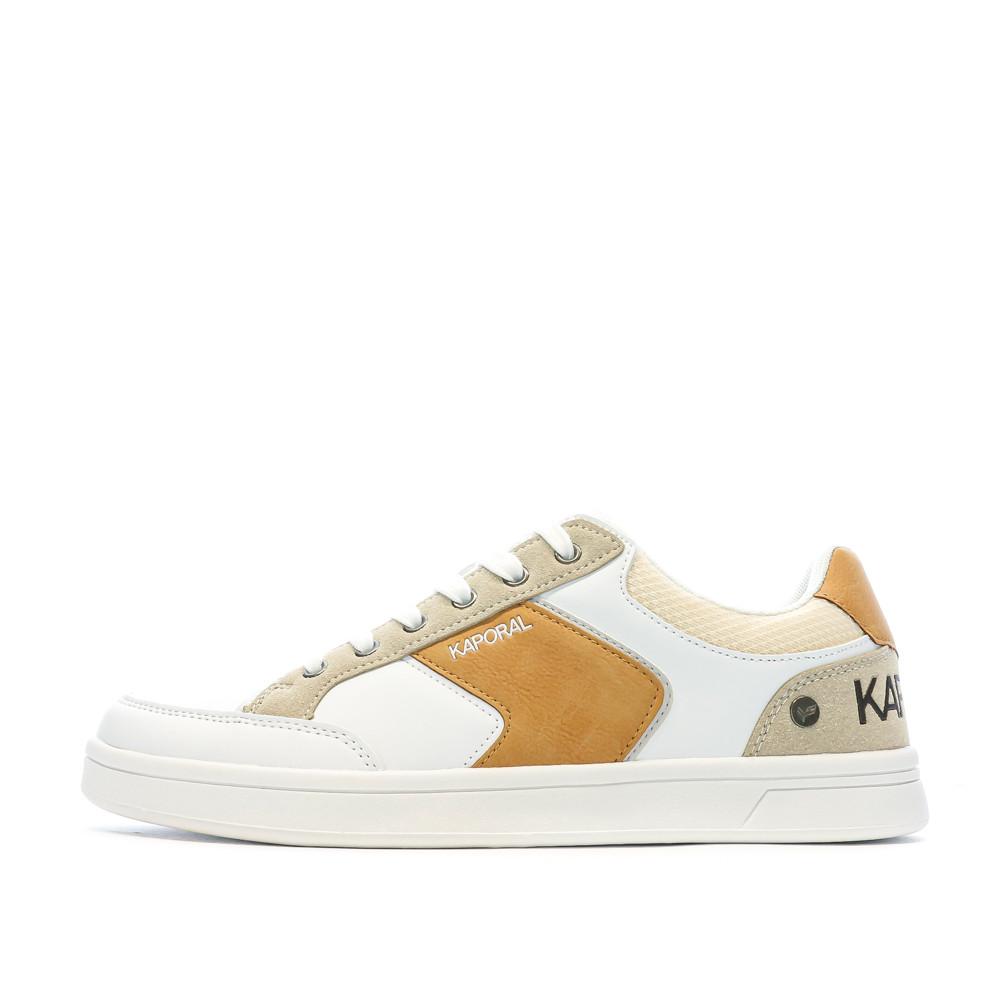 Kaporal Baskets Blanche/Camel Homme Kaporal Draglow