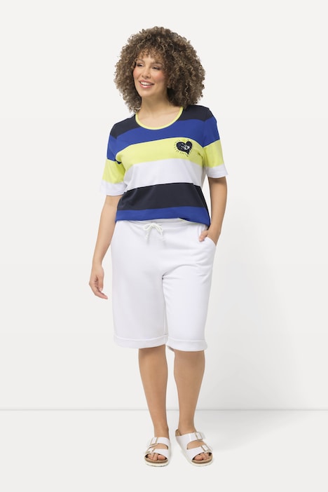 Sweatshorts Mary, weites, gerades Bein, Elastikbund