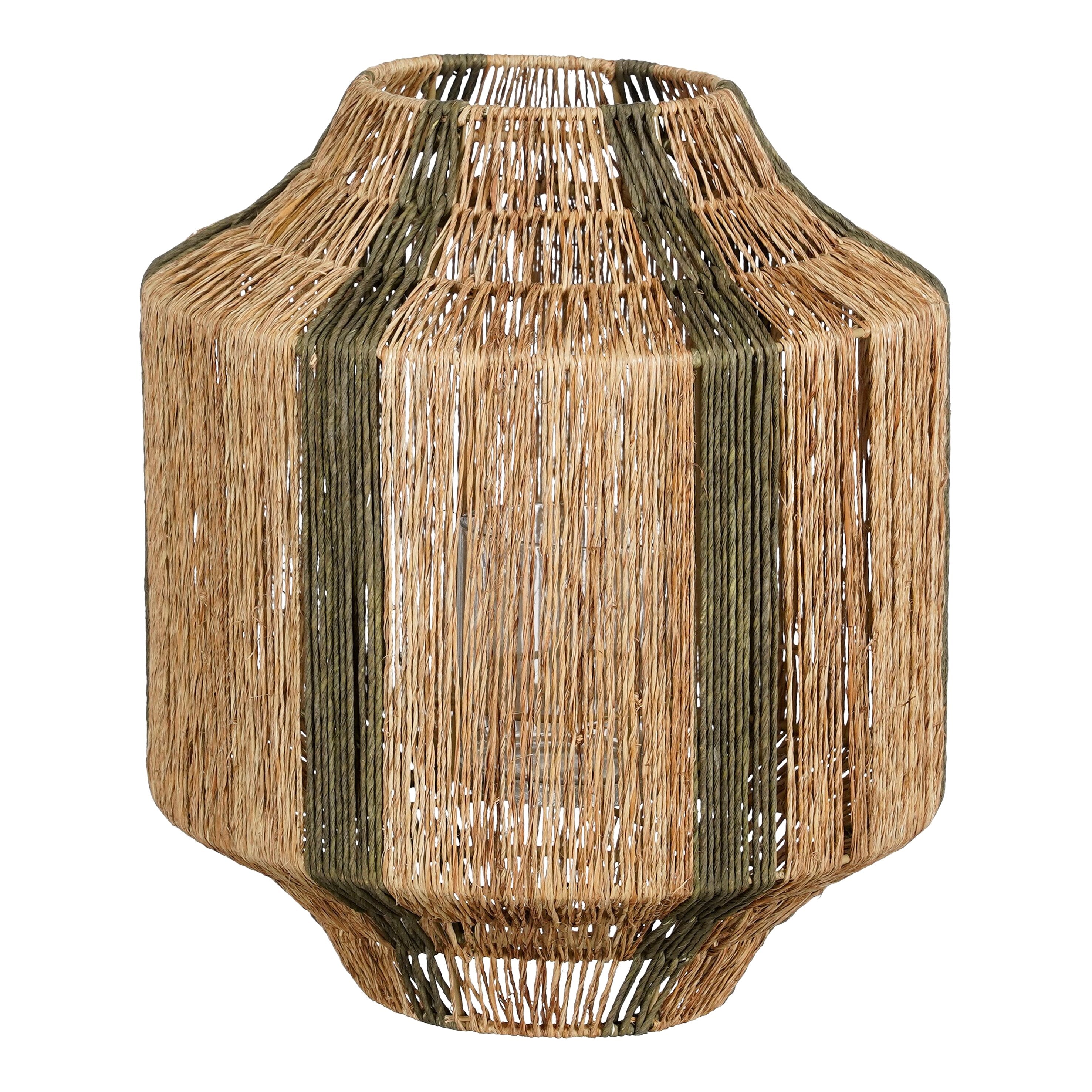 Mica Decorations Liliano lantaarn d.groen - h36xd30cm