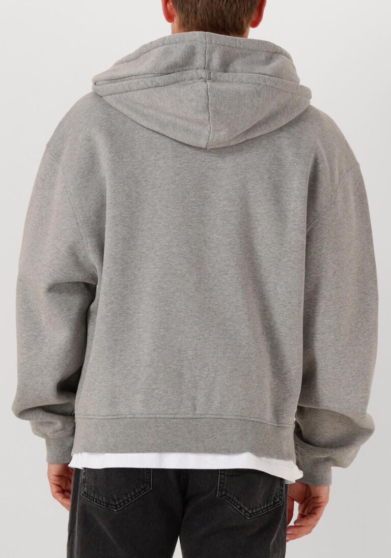 lichtgrijze axel arigato truien/vesten trey melange hoodie